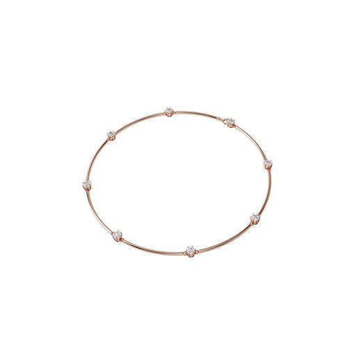 Rose Gold Plated Constella Choker Necklace - White