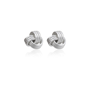 Silver Knot Studs