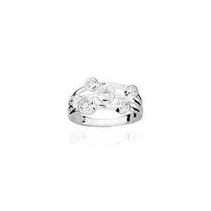 Sterling Silver Massimo Cubic Zirconia Ring