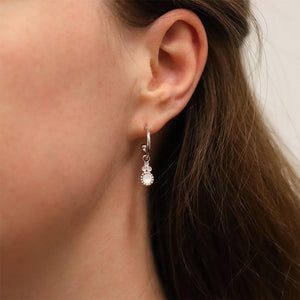 9ct White Gold Evie Earrings - Pearl (MOP)