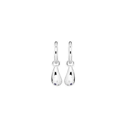 Silver Hali CZ Drop Earrings