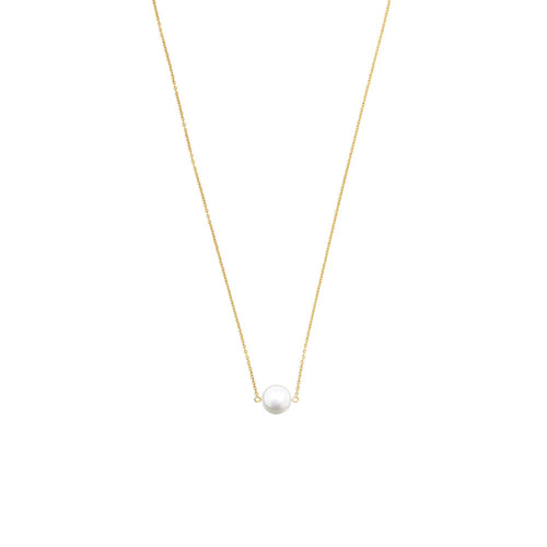 Gold Plated Cara Fresh Water Pearl Necklace
