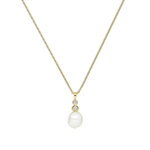 Gold Plated Maisy Fresh Water Pearl Necklace