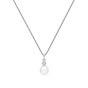 Silver Maisy Fresh Water Pearl Necklace