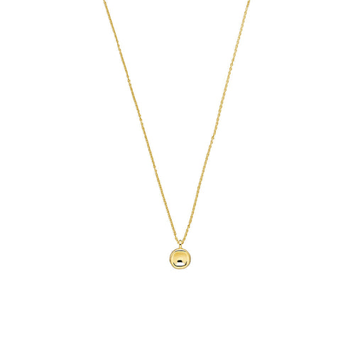 Gold Plated Disc Pendant