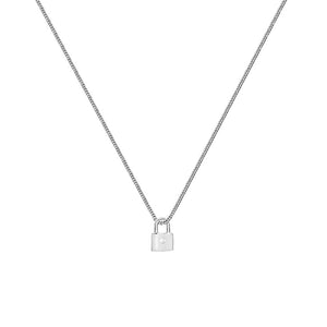 ARGENTO SILVER LOCK NECKLACE