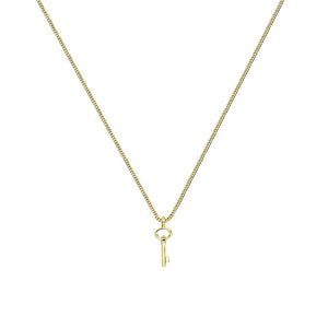 Gold Plated Key Necklace