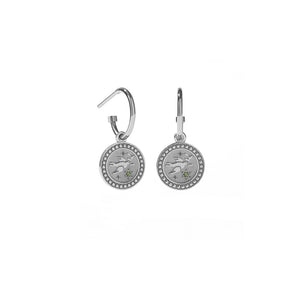 Silver Amulet Earrings - Peace
