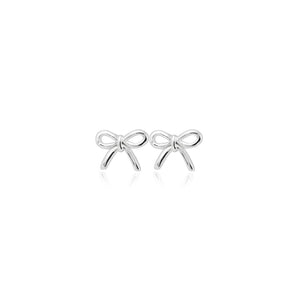 ARGENTO Silver Bow Studs