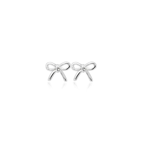 ARGENTO Silver Bow Studs