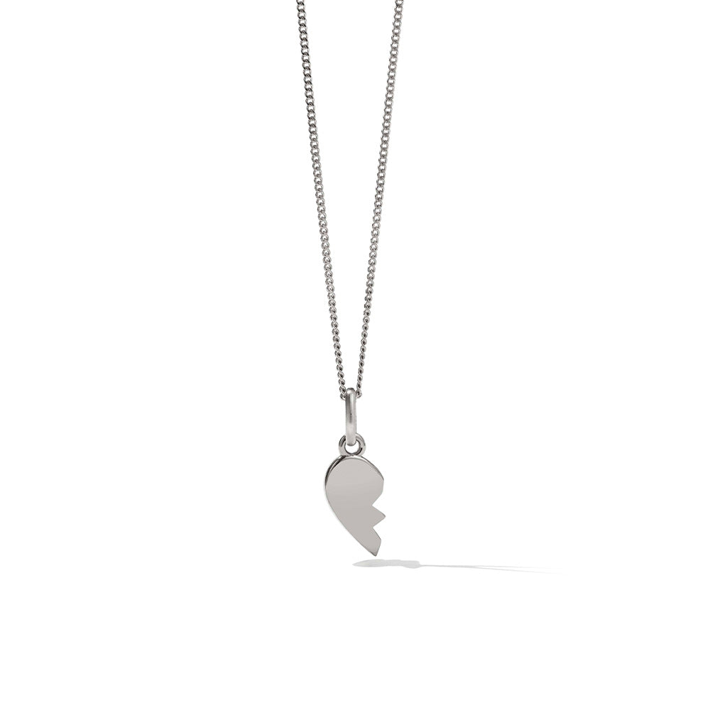 BFF Broken Heart Necklace SET - Silver - Luna & Rose Jewellery