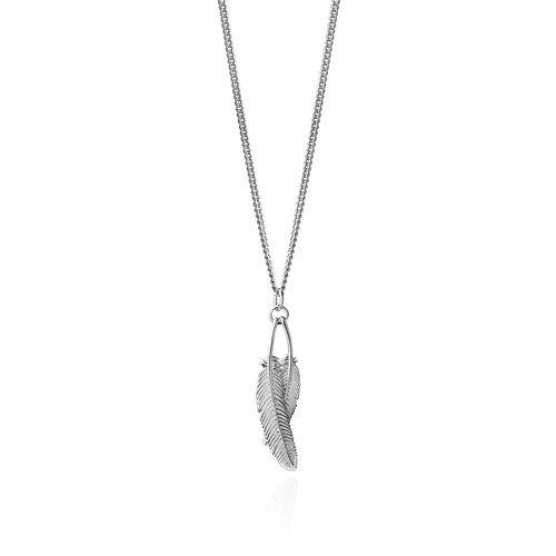 BOH RUNGA DUO MIROMIRO FEATHER NECKLACE