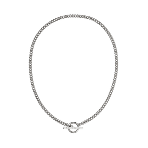 Silver Fob Choker Necklace
