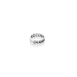 Silver Curb Ring Slim