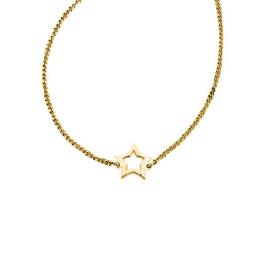 9ct Yellow Gold Mini Star Necklace