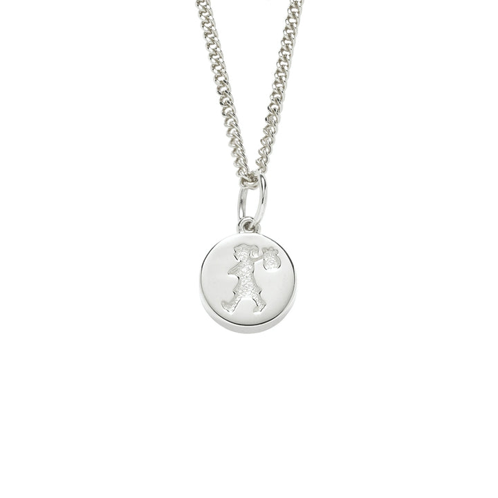 Karen Walker Silver Runaway Stamp Necklace