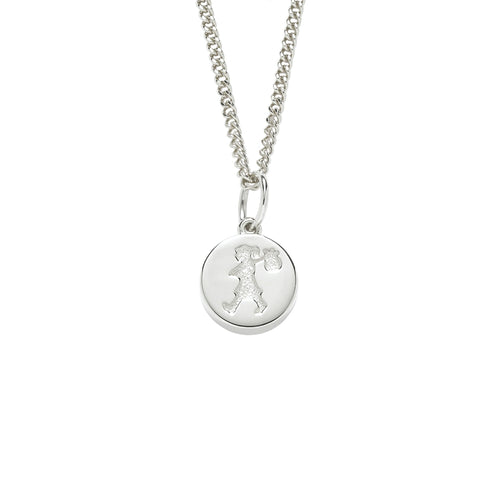 Silver Runaway Stamp Necklace