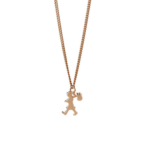 9ct Rose Gold Mini Runaway Girl Necklace