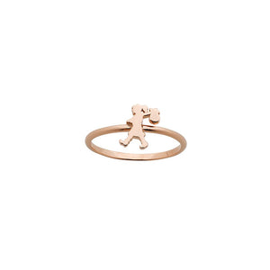 9ct Rose Gold Mini Runaway Girl Ring
