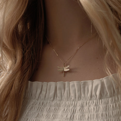 Necklace dragonfly gold | Sterling Silver | THOMAS SABO