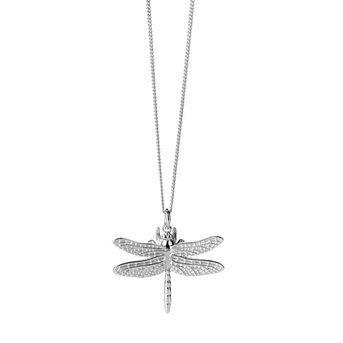 Silver Dragonfly Necklace