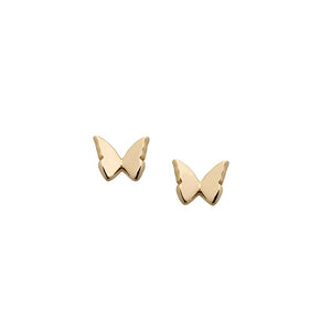 9ct Yellow Gold Mini Butterfly Studs