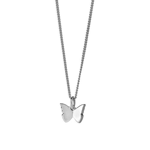 Silver Mini Butterfly Necklace