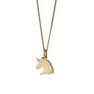 9ct Yellow Gold Mini Unicorn Necklace