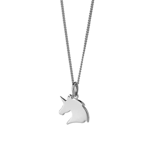 Silver Mini Unicorn Necklace