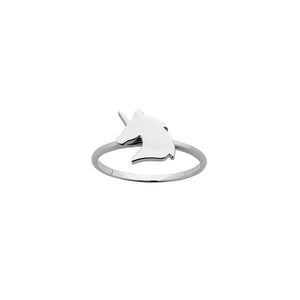 Silver Mini Unicorn Ring