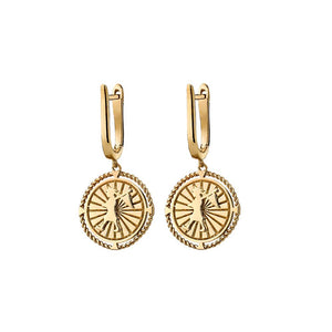 9ct Yellow Gold Voyager Earrings