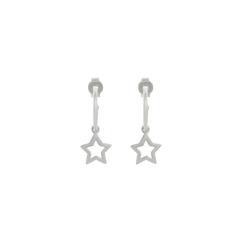 Buy CZ Moon Star Dangle Small Hoop Earrings for Women Girls Sterling Silver  with Charms Crystal Asymmetrical Snowflake Crescent Drop Mini Cartilage  Clip Jewelry Delicate Fashion Birthday Gifts Best Friend at Amazon.in