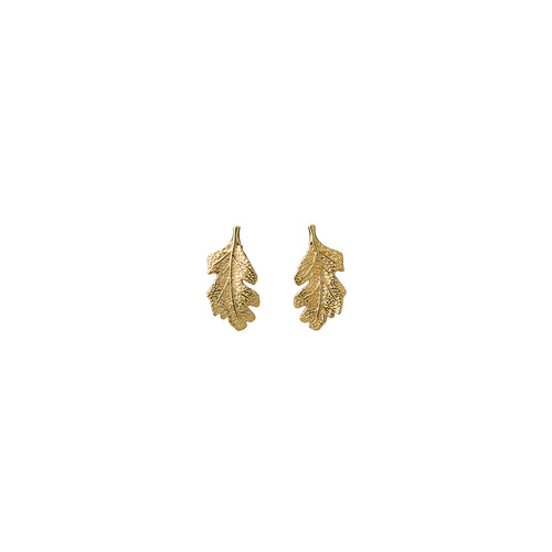 9ct Yellow Gold Leaf Earrings