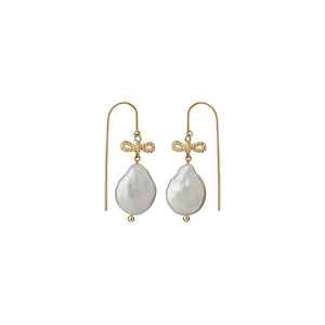 Gold Plated Love Drop Earrings - FWP