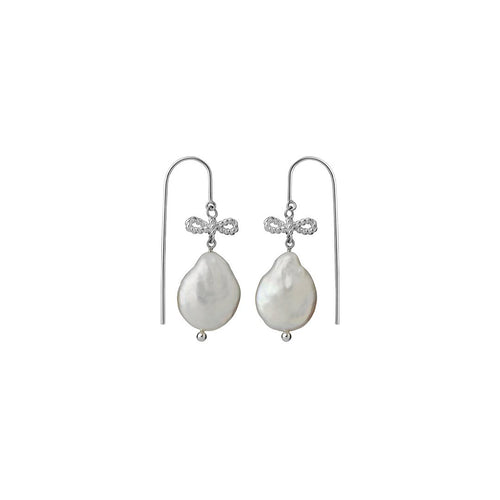 Silver Love Drop Earrings - FWP