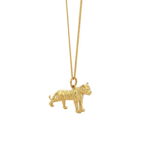 9ct Yellow Gold Lunar Tiger Necklace