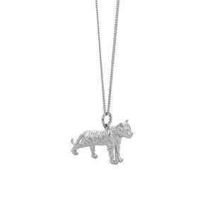 Silver Lunar Tiger Necklace
