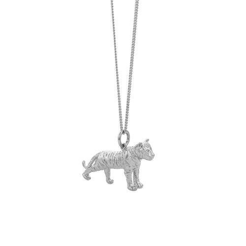 Silver Lunar Tiger Necklace
