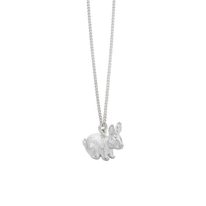 Silver Lunar Rabbit Necklace