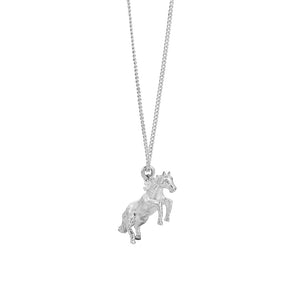 Silver Lunar Horse Necklace