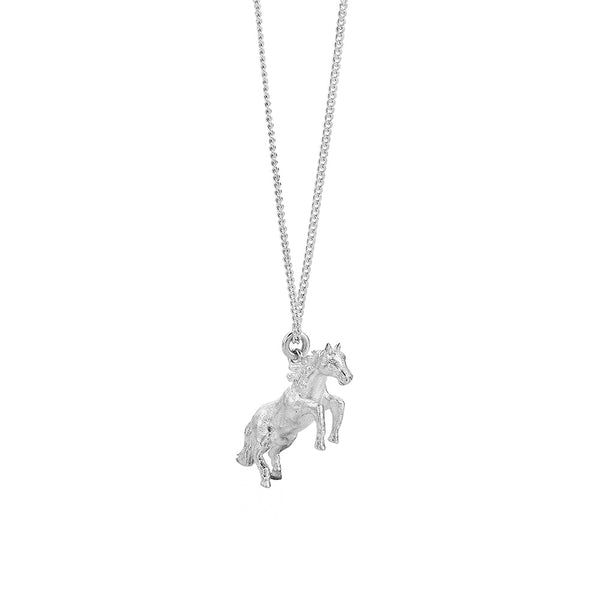 Personalized Horse Name Pendant in 14K Gold