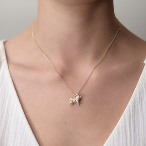 9ct Yellow Gold Lunar Ram Necklace