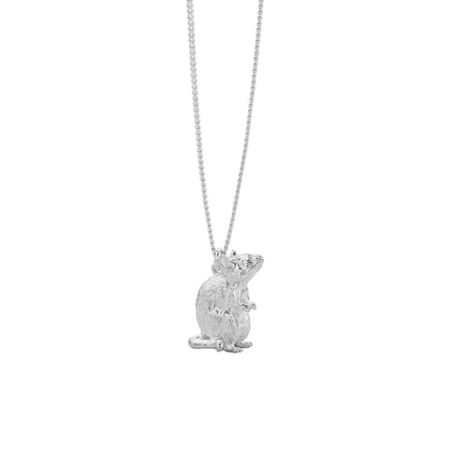 Silver Lunar Rat Necklace