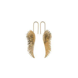 Gold Plated Cupid's Wings Earrings