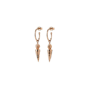9ct Rose Gold Carrot Earrings