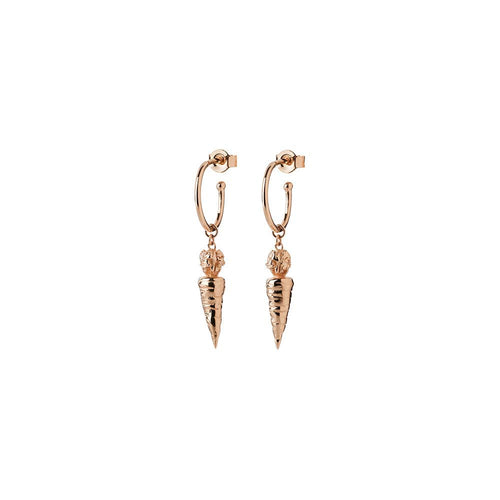 9ct Rose Gold Carrot Earrings