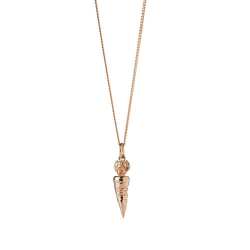 9ct Rose Gold Carrot Necklace