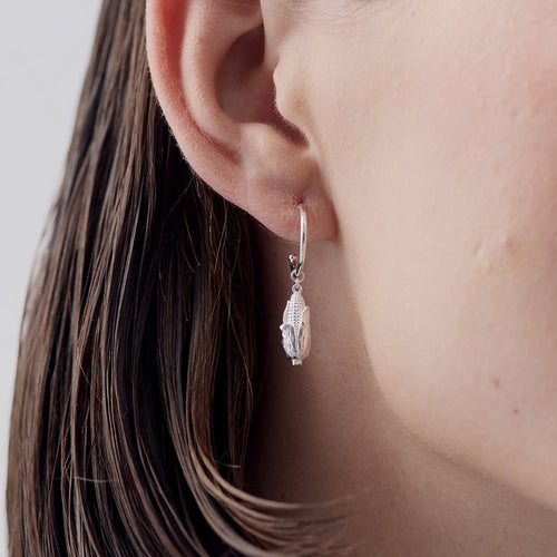 Silver Sweet Corn Earrings