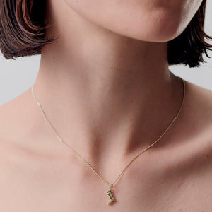 9ct Yellow Gold Gumboot Necklace