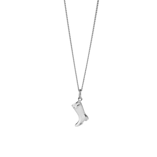 Silver Gumboot Necklace